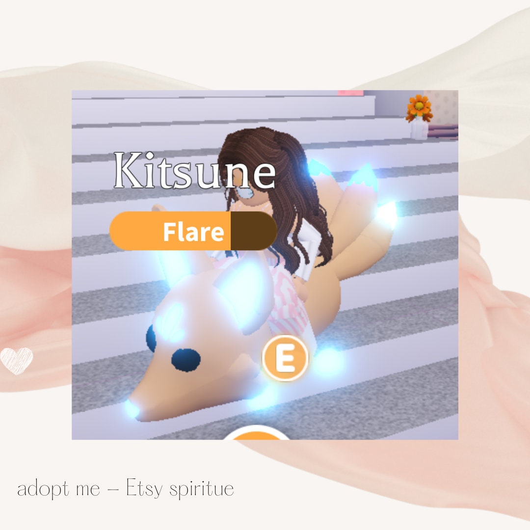 Kitsune NFR Adopt Me Fly Ride Legendary Pets Etsy