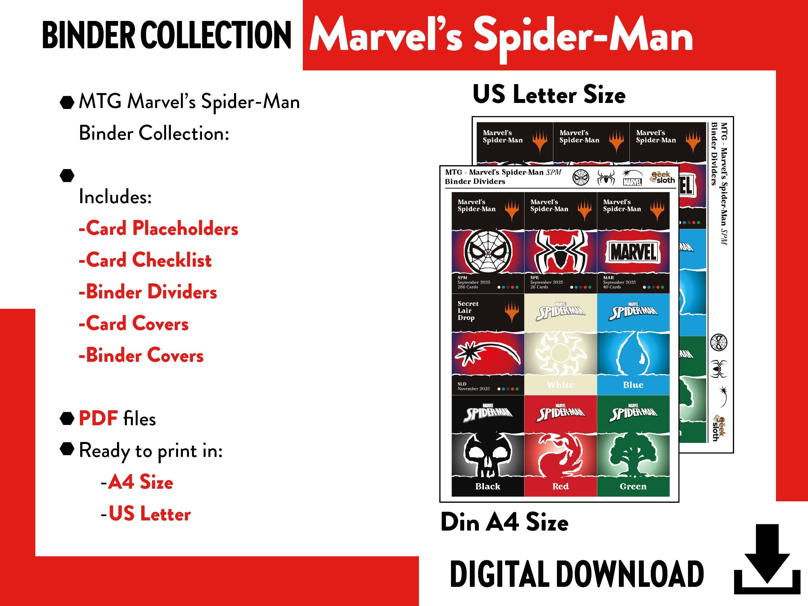 mtg marvel spider man card list BINDER COLLECTION Marvel's Spider-man - Checklist, Placeholders, Covers & Dividers Magic the Gathering Game Spells and abilities cant be countered Marvel Spider-Man Welcome Decks for