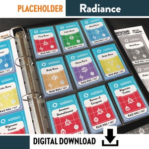CARD PLACEHOLDER RADIANCE Riftbound League of Legends Trading Card Game List, Binder collection organizer