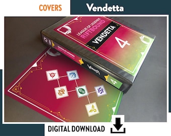 BINDER COVERS VENDETTA - Riftbound League of Legends Trading Card Game album collection organizer