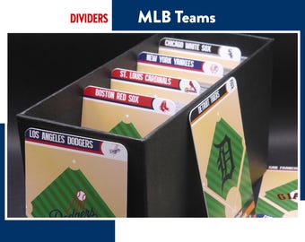 MLB TEAM DIVIDERS Major League Baseball Card Separators - Tcg storage organization/ organisation