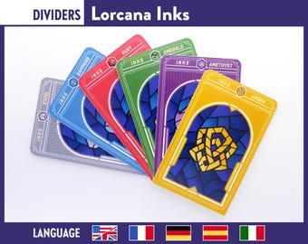 INK COLOR DIVIDERS Lorcana 6pcs Separators - Lorcana Trading Card Game Tcg Card Deck Divider - Storage Organisation/organization - Etsy INK COLOR DIVIDERS Lorcana 6pcs Separators - Lorcana Trading Card Game Tcg Card Deck Divider - Storage Organisation/organization - Etsy