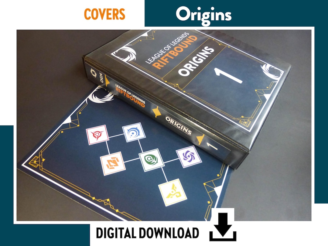 BINDER COVERS Origins - Riftbound League of Legends Trading Card Game ...