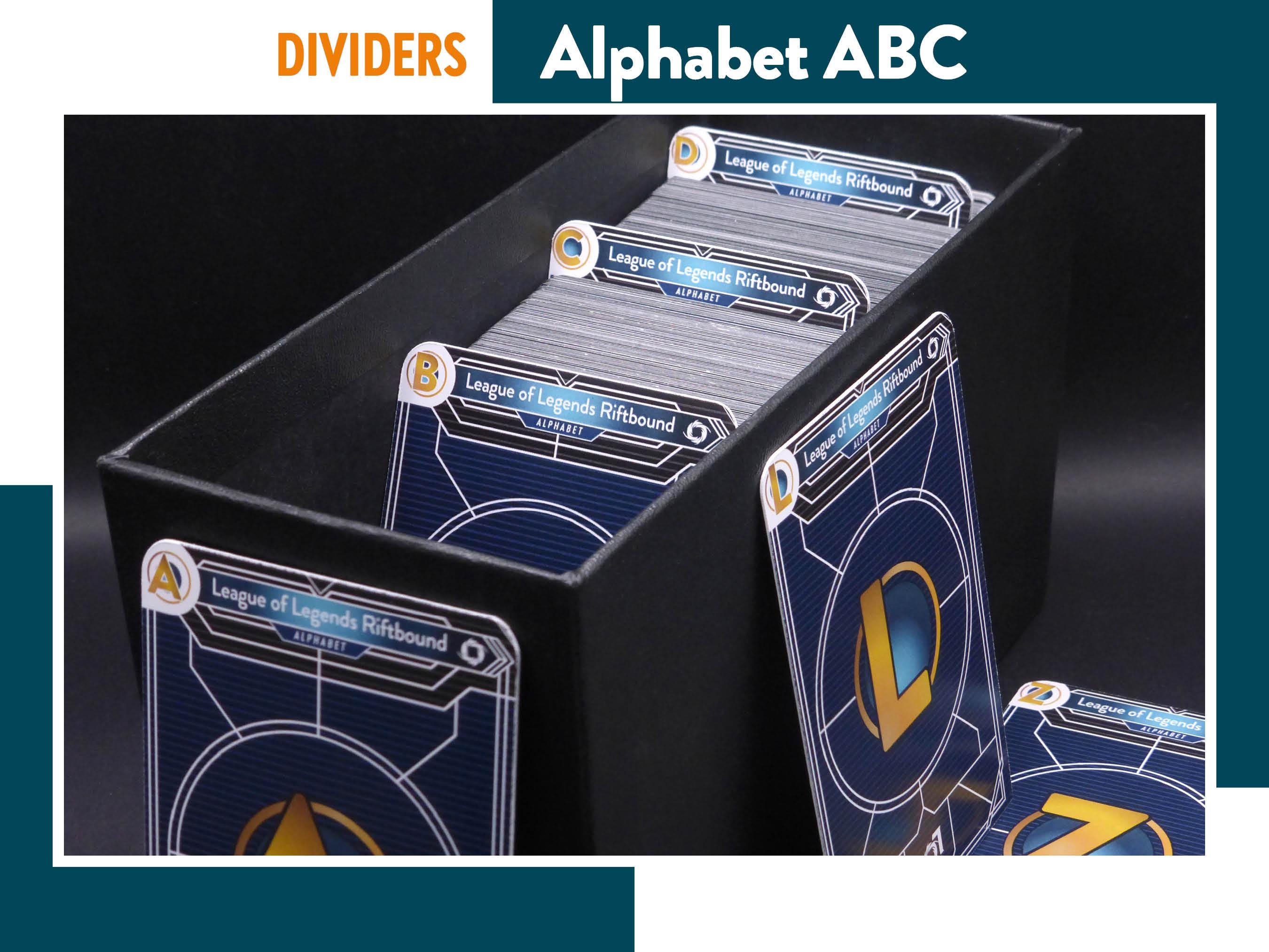 RIFTBOUND ALPHABET Letter ABC Dividers, League of Legends Separators ...