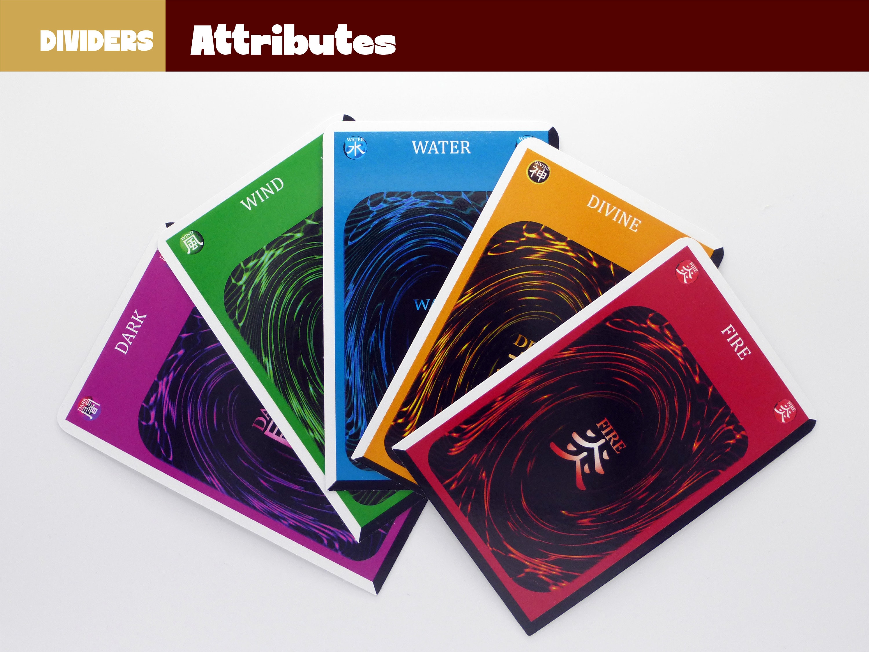 Yu-gi-oh Attributes - Card Dividers / Separators - Etsy