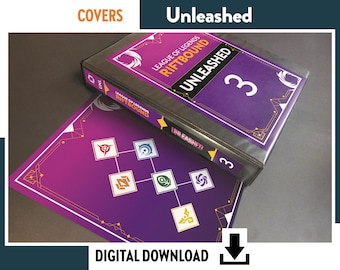 BINDER COVERS UNLEASHED - Riftbound League of Legends Sammelkartenspiel Album-Sammler-Organizer