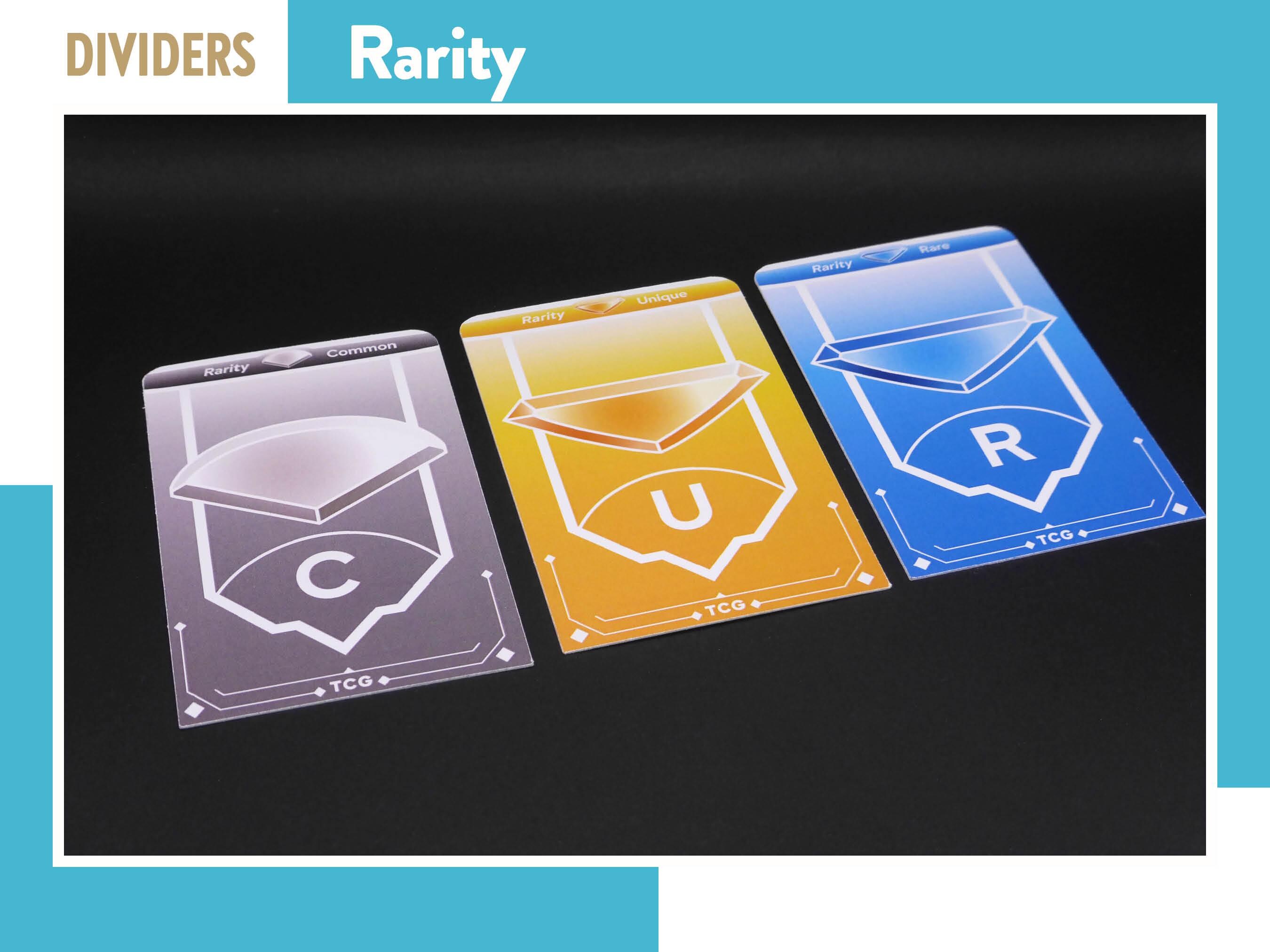 ALTERED CARD RARITY Dividers Deck Box Separators Tcg Card Game ...