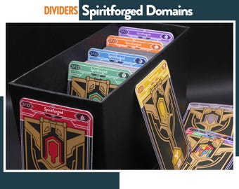 RIFTBOUND SPIRITFORGED DOMAIN Farbteiler, League of Legends Trennzeichen Tcg Kartenspiel-Organisatoren