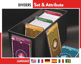 Yu-Gi-Oh! SET + ATTRIBUTE DIVIDERS  Card separators YuGiOh tcg Organizer