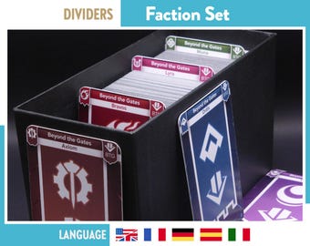 ALTERED FRACTION SET Name & Color Dividers Deck Box Trennzeichen Tcg Card Game Organizers