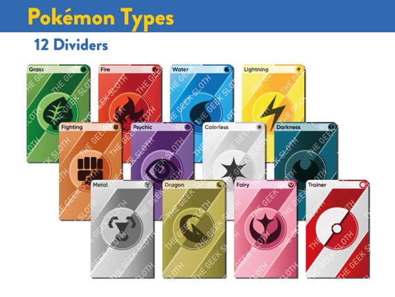 pokemon card organization Pokemon TCG Card Organizers: 65 cards for organizing pokemon card coll –  The Adventurer's Press