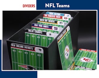 NFL TEAM DIVIDERS National Football League Card Separators - Tcg storage organization/ organisation