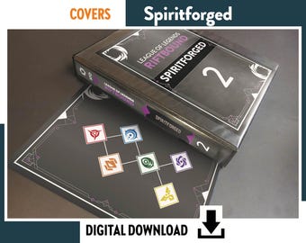 BINDER COVER SPIRITFORGED - Riftbound League of Legends Sammelkartenspiel Album-Sammler-Organizer