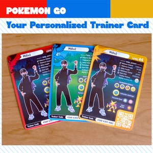 UW AANGEPASTE Pokémon GO Trainerkaart