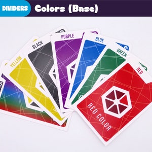 One Piece tcg 7 DIVIDERS KAARTKLEUREN - One Piece Card Separators - Kaartspelopslagorganisatie