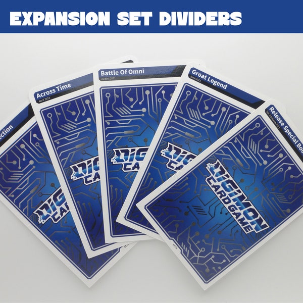 Digimon Expansion Set - Trading Card Game Dividers / Separators