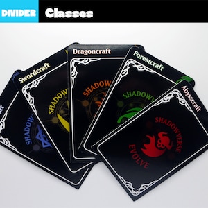 Shadowverse Evolve Classes Dividers- Trading Card Game Separators