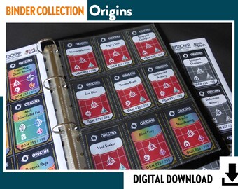BINDER COLLECTION ORIGINS Riftbound League of Legends - Checklist,  Placeholders, Covers & Dividers Pokmon Trading Card Game Album Organizer -  Etsy