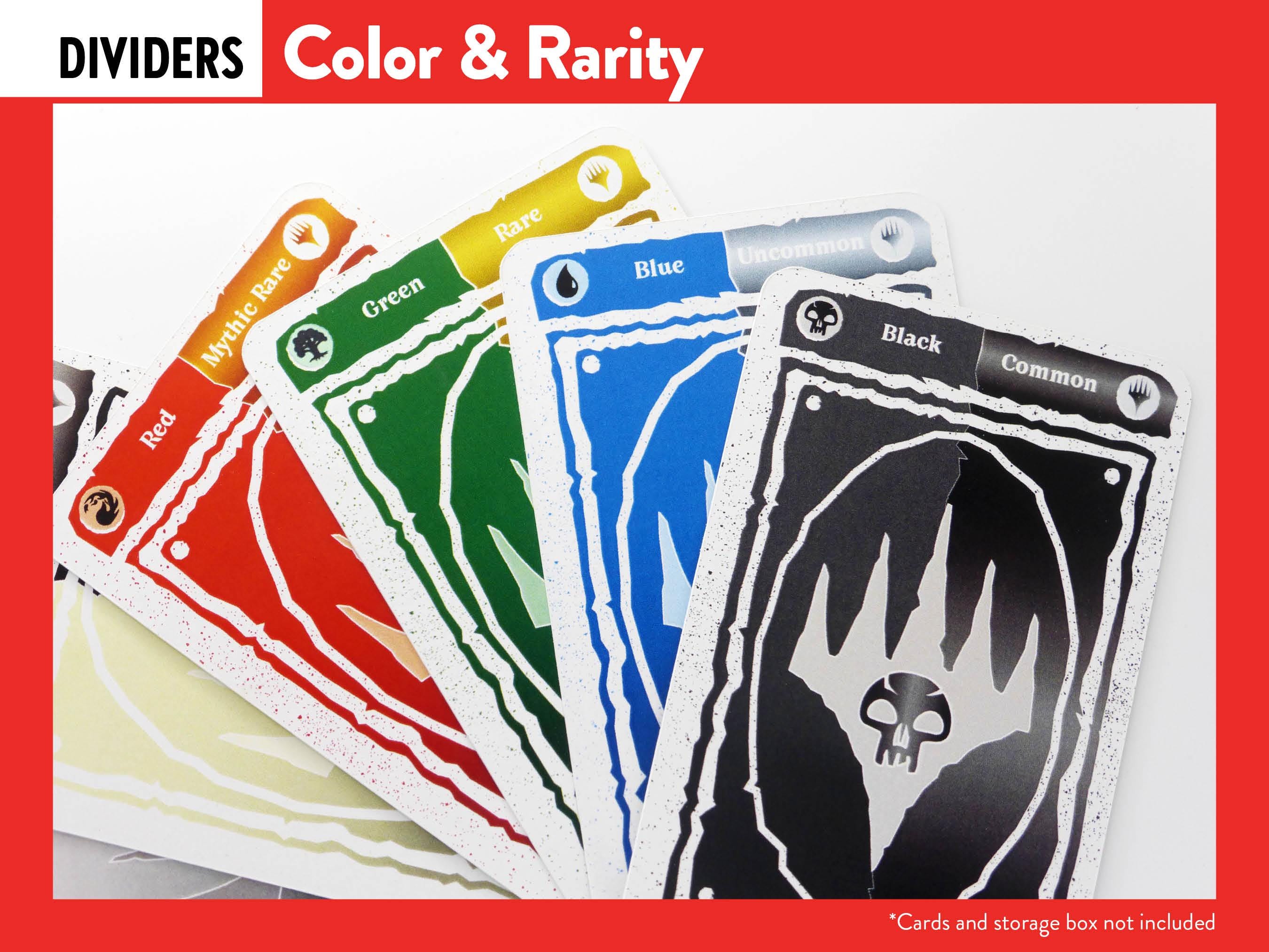 Mtg 28 DIVIDERS COLOR & RARITY Set - Magic the Gathering Tcg Trading ...