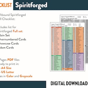 CARD CHECKLIST SPIRITFORGED Riftbound League of Legends Trading Card ...