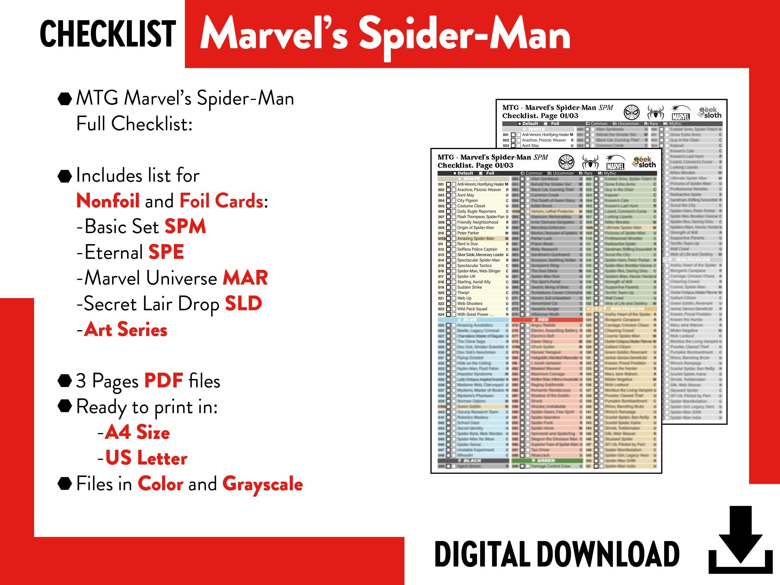 marvel spider man mtg card list Amazon.com: Magic: The Gathering | Marvel's Spider-Man main image 0