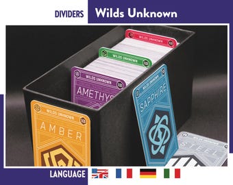 LORCANA INKS Wilds Unknown EXPANSION Set Dividers Deck Separators Tcg Card Game Organizers