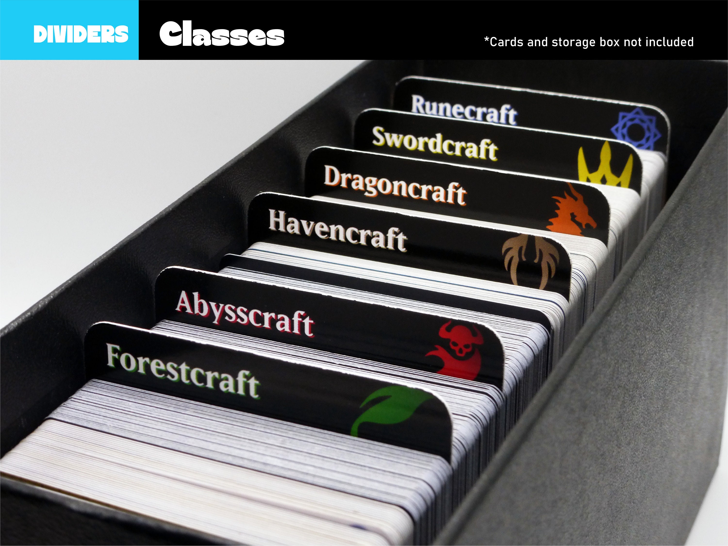 Shadowverse Evolve Classes Dividers- Trading Card Game Separators