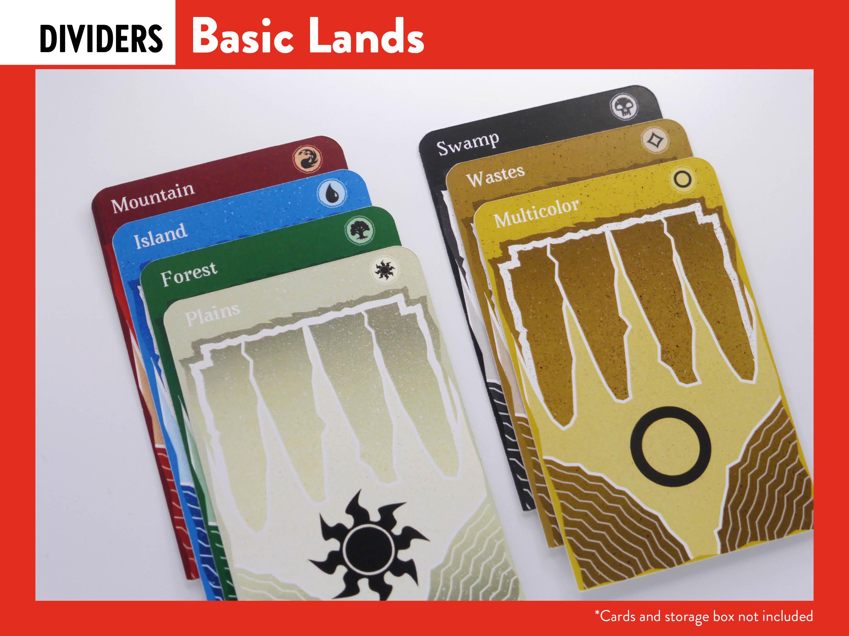 MTG 9枚セット 仕切り 基本土地 マジックザギャザリング tcg