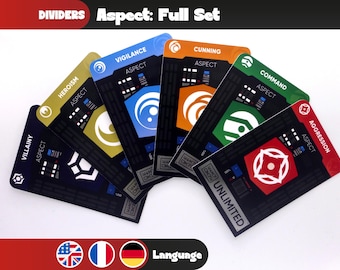UNLIMITED ASPECT Star Wars Card Trennzeichen - Organisation der Kartenstapel
