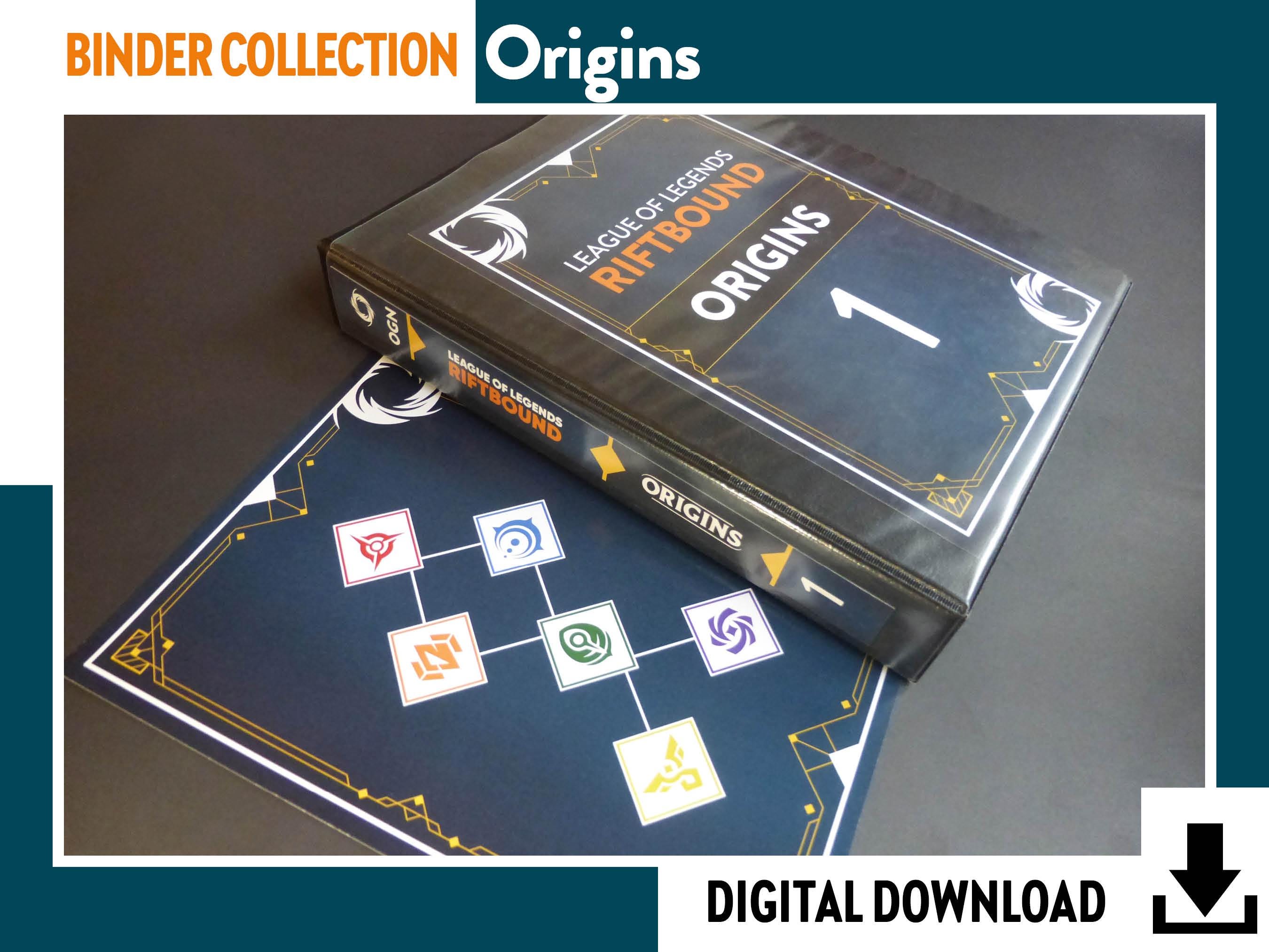 BINDER COLLECTION ORIGINS Riftbound League of Legends - Checklist