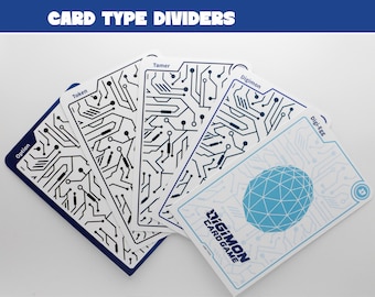 DIGIMON CARD TYP Teiler Trading Card Game Deck Box Trennzeichen