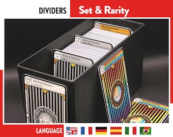Yu-Gi-Oh! SET + RARITY DIVIDERS  Card separators YuGiOh tcg Organizer