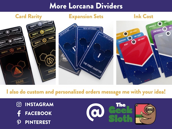 CARD RARITY DIVIDERS Lorcana Trading Card Game Tcg Deck Separators Storage Organisation / Organization - Etsy CARD RARITY DIVIDERS Lorcana Trading Card Game Tcg Deck Separators Storage Organisation / Organization - Etsy