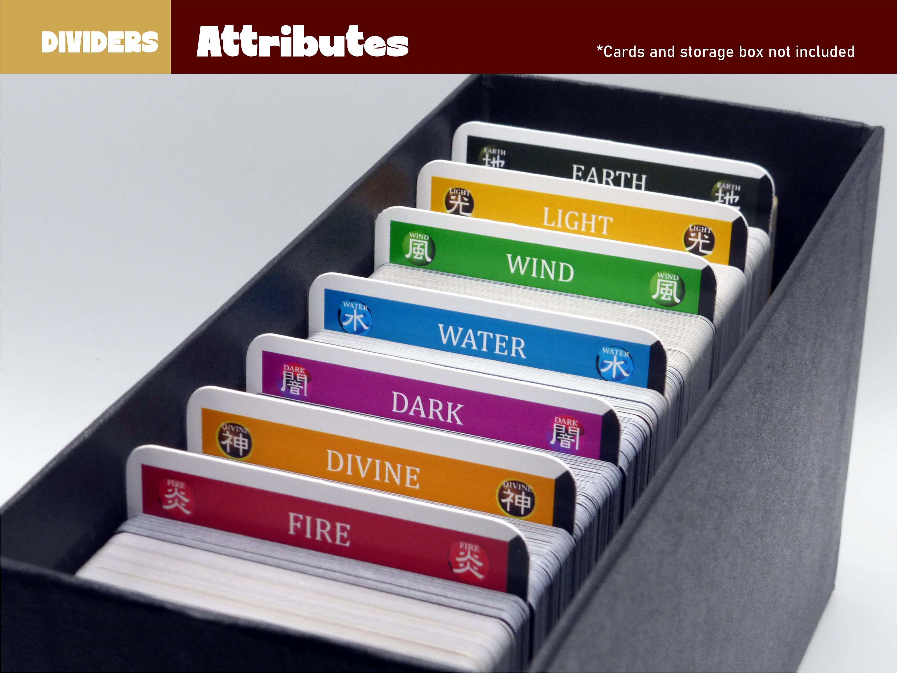 Yu-gi-oh Attributes - Card Dividers / Separators - Etsy
