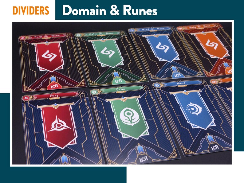 RIFTBOUND DOMAIN + RUNE Color Dividers, League of Legends Separators ...