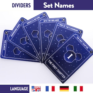 LORCANA EXPANSION SET Name Dividers Deck Separators Tcg Card Game Organizers