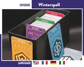 LORCANA INKS Winterspell EXPANSION Set Dividers Deck Separators Tcg Card Game Organizers