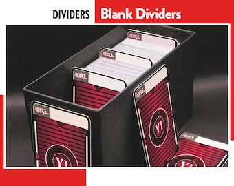 Yu-Gi-Oh! BLANK WHITE DIVIDERS  Customizable Writable Card separators YuGiOh tcg Organizer
