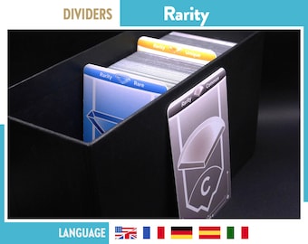 ALTERED CARD RARITY Dividers Deck Box Trennzeichen Tcg Card Game Organizers