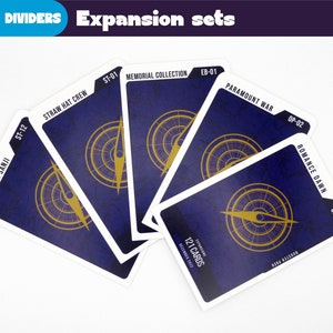 Eéndelige tcg DIVIDERS UITBREIDINGSSET - Eéndelige kaartscheiders - Kaartspelopslagorganisatie