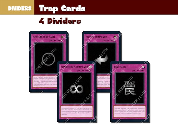 Yu-gi-oh Trap Card - Trading Card Game Dividers / Separators Yugioh TCG - Etsy Yu-gi-oh Trap Card - Trading Card Game Dividers / Separators Yugioh TCG - Etsy
