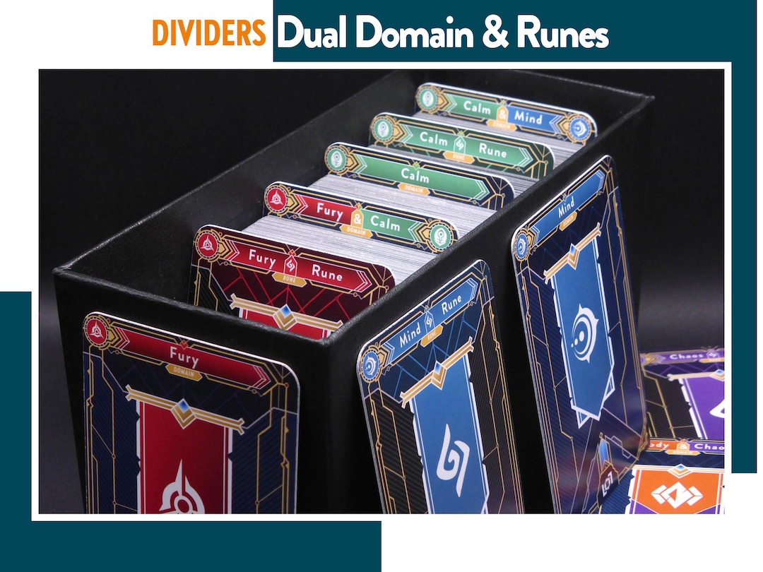 RIFTBOUND Basic, Dual DOMAIN & RUNE Dividers, League of Legends ...