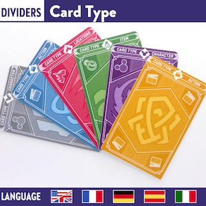 CARD TYP DIVIDERS Lorcana 24 Stück Trenner - Lorcana Trading Card Game tcg Card Deck Divider - Aufbewahrungsorganisation / Organisation