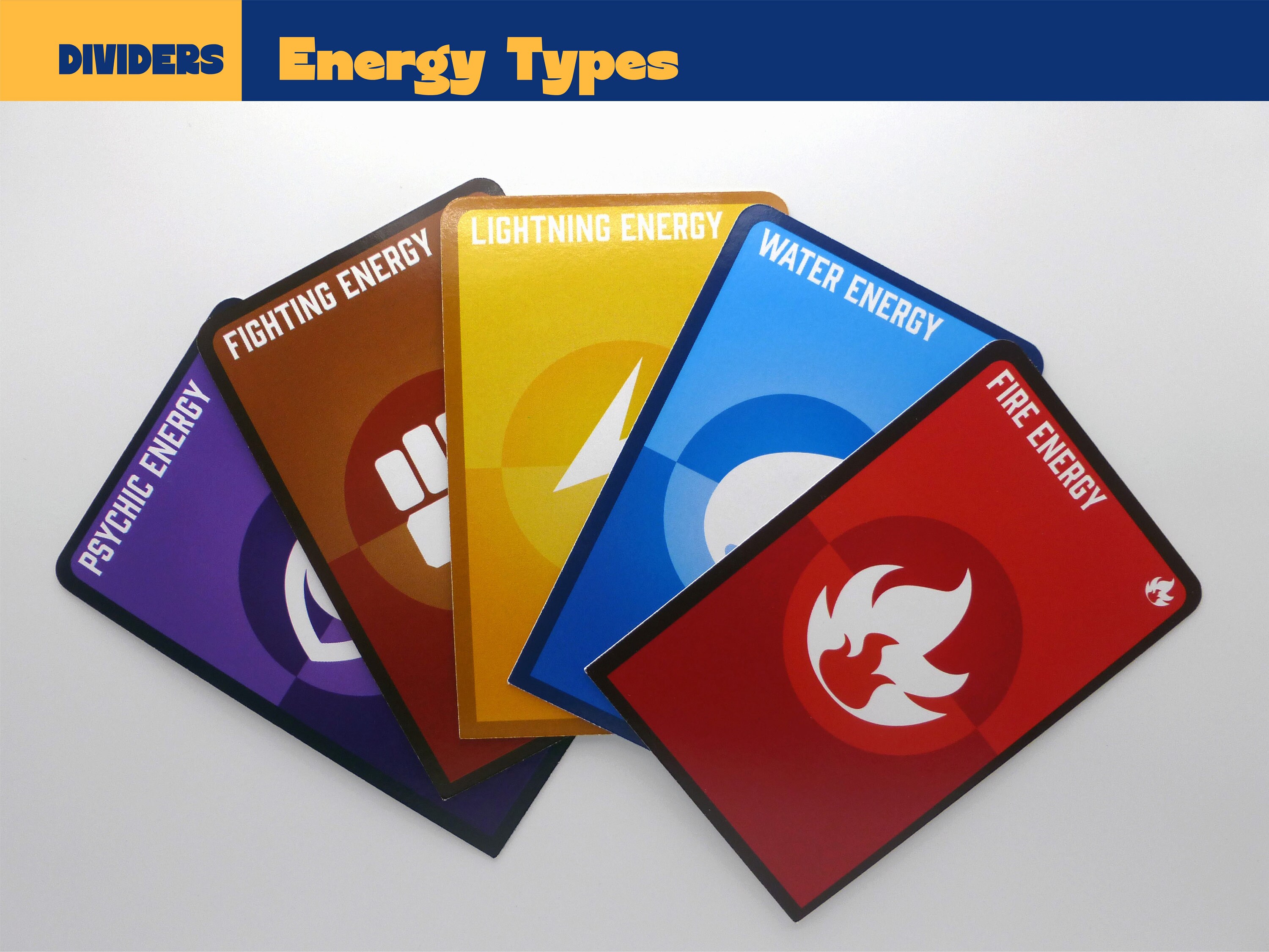 Pokémon Dividers Energy Type Cards Pokémon TCG Separators - Etsy España