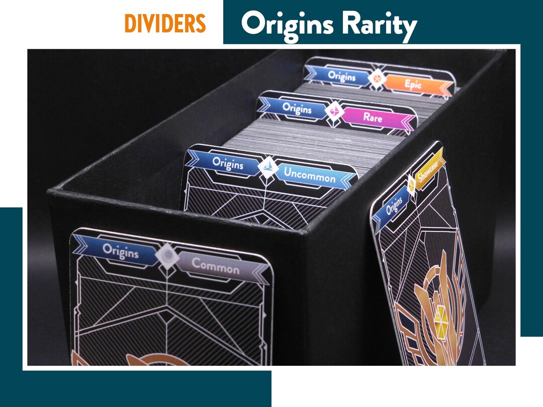 RIFTBOUND ORIGINS Set Card RARITY Dividers, League of Legends ...