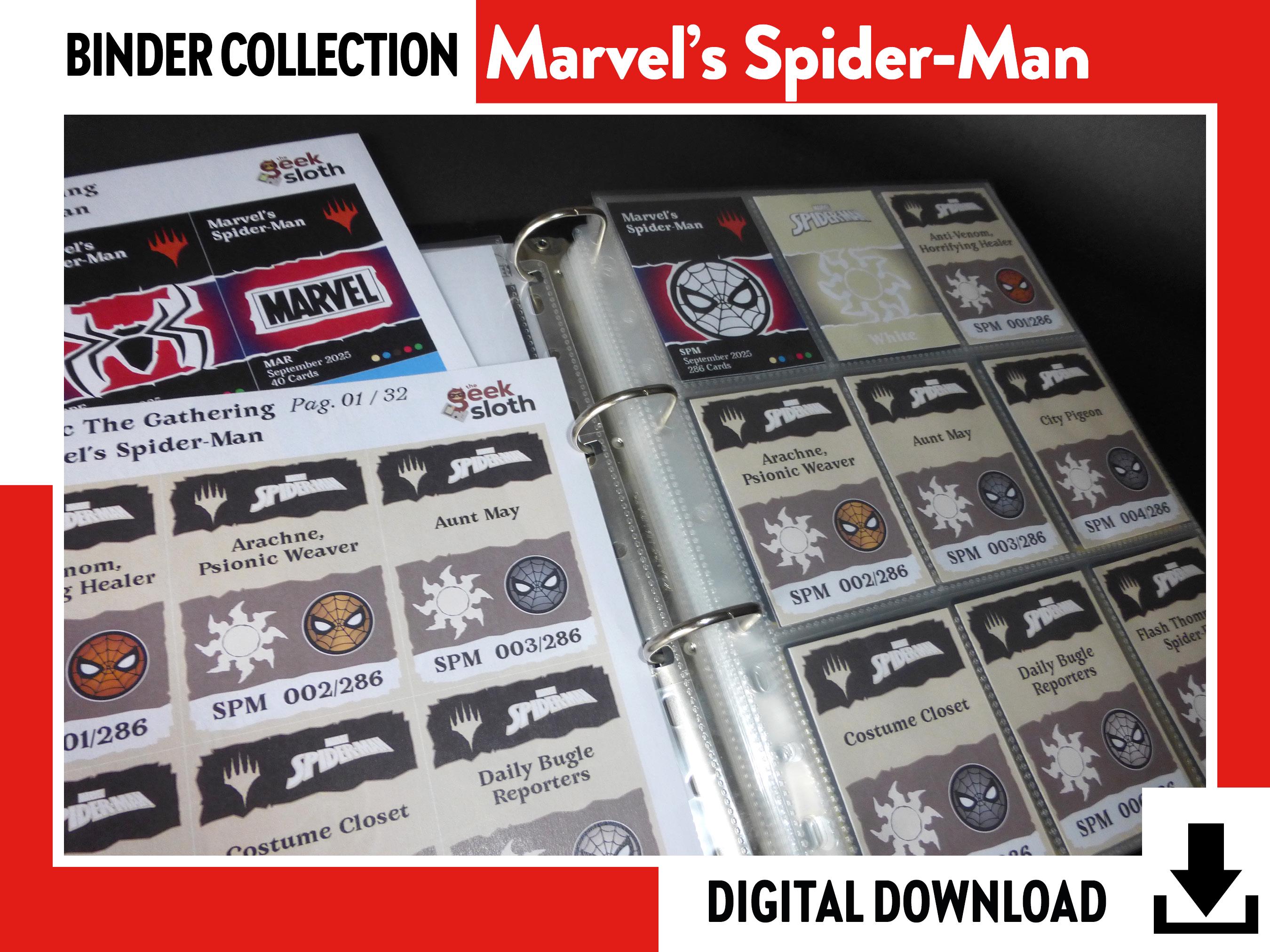 spiderman card binder Spider-Man