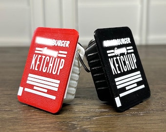 Llaveros de ketchup de Texas