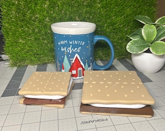 S'mores Untersetzer: Stapelbares magnetisches Untersetzer-Set