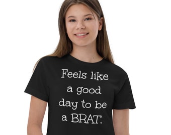 T-shirt Brat per ragazze tween, divertente T-shirt Tween, Teen Girl Shirt, regali per tweens, t-shirt per bambini sarcastici, t-shirt giovanile ragazze impertinenti
