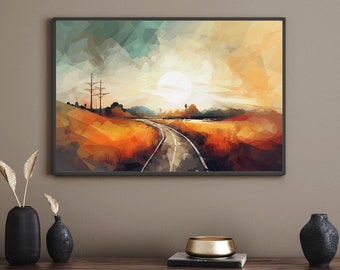 Abstract Way Home Wall Art Poster – 18x24 | Eco-Friendly Art Print